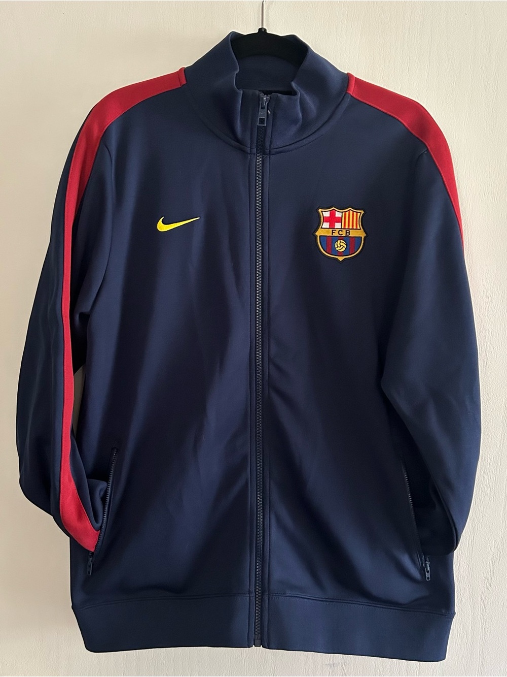 Nike FC Barcelona Navy and Red Track Jacket